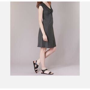 Patagonia Seabrook Bandha Twist Front Dress Size L Gray